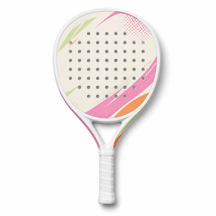 Professional Padel Racket 3K Carbon Fiber Face, Soft EVA Core
